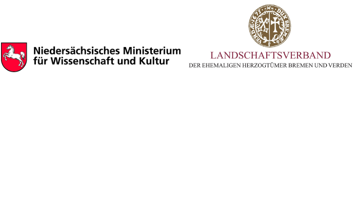Logos: Niedersächsisches Ministerium für Wissenschaft und Kultur; Landschaftsverband der ehemaligen Herzogtümer Bremen und Verden