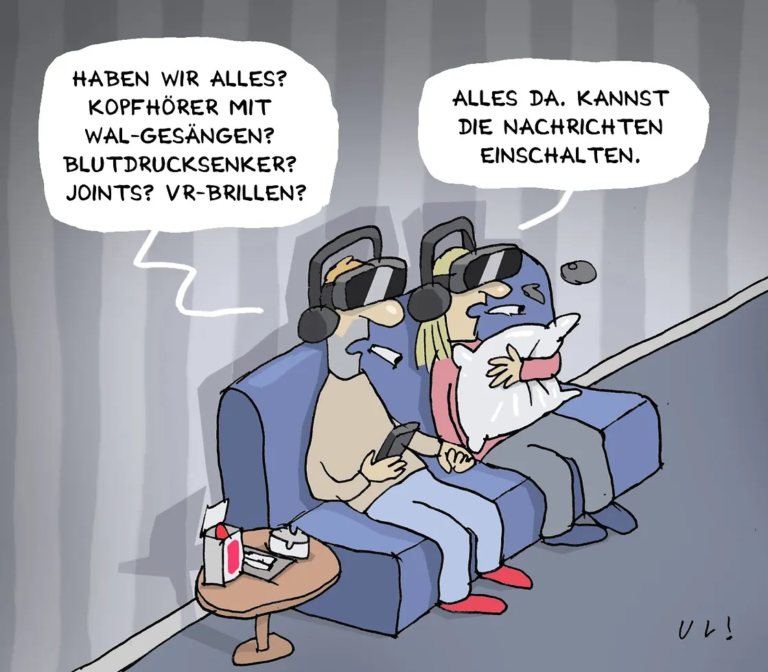 Karikatur zum Thema Nachrichten