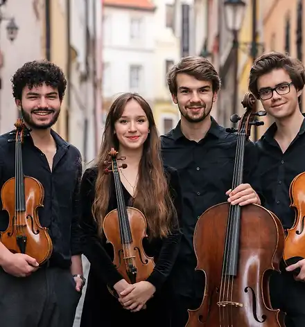 Foto des jungen Streichquartetts