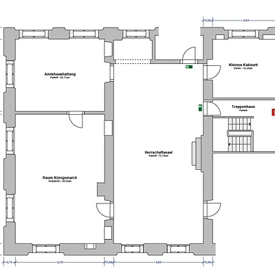 Grundriss Ausstellungsräume