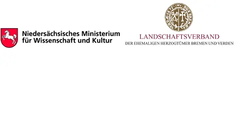 Logos: Niedesächsisches Ministerium für Wissenschaft und Kultur; Landschaftsverband Stade