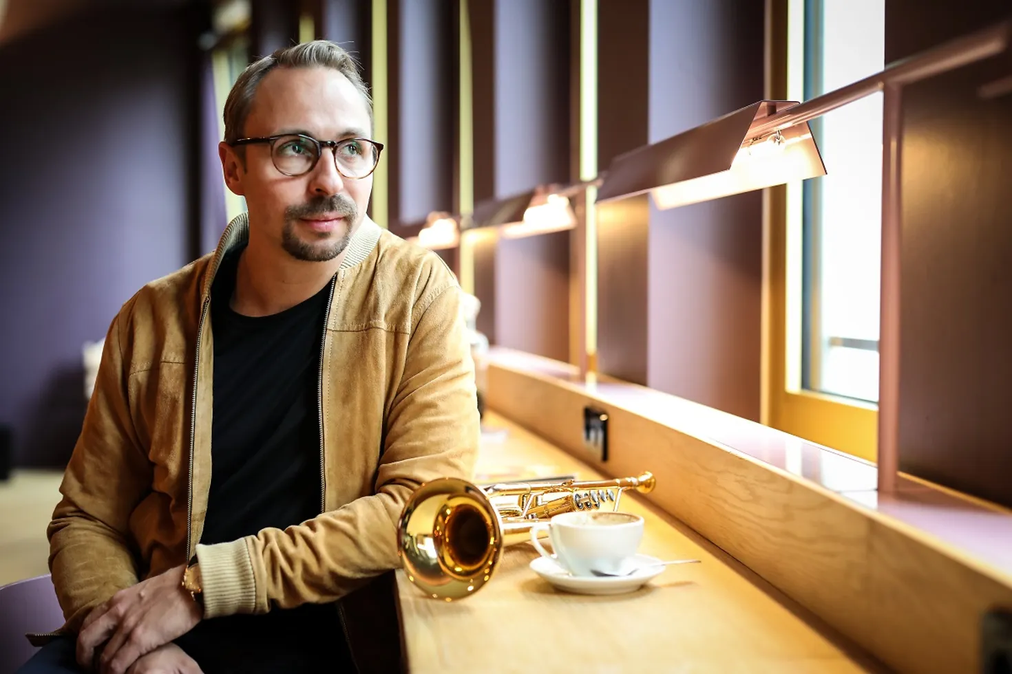 Foto des Frontmanns und Trompeters Menzel Mutzke.