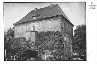 Schloss Agathenburg auf einer Postkarte von 1911