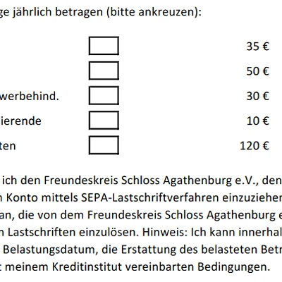 Vorschau Beitrittserklärung