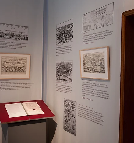 Ehevertrag und militärisches Testament Ausstellungsansicht