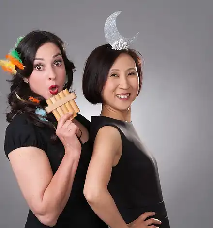 Großes Klassik Open Air 2021 Sopranistin Franziska Dannheim und Pianistin Jeong-Min Kim als Papageno und
